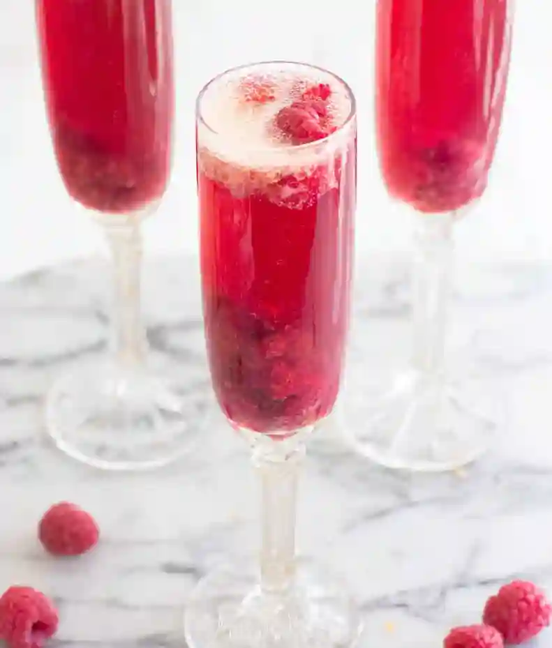 Refreshing Raspberry Mimosas Recipe