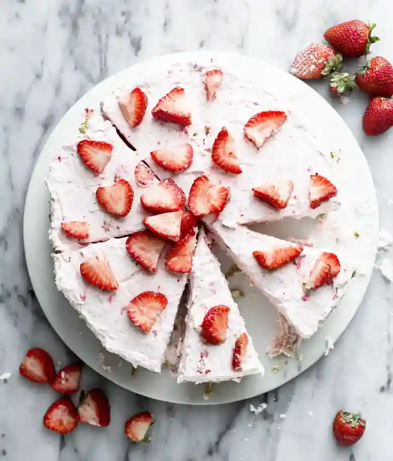 Refreshing Strawberry Icebox Pie