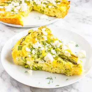 Roasted Asparagus Goat Cheese Frittata