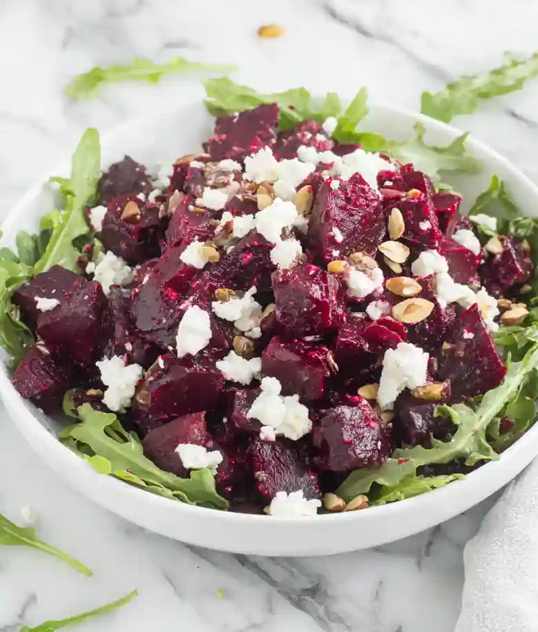 Roasted Beet Salad with Orange Vinaigrette