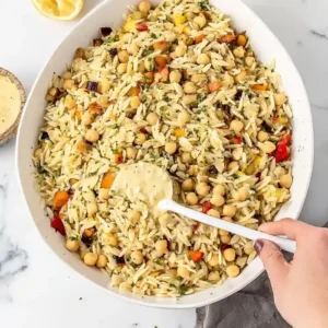 Roasted Vegetable Orzo Pasta Salad