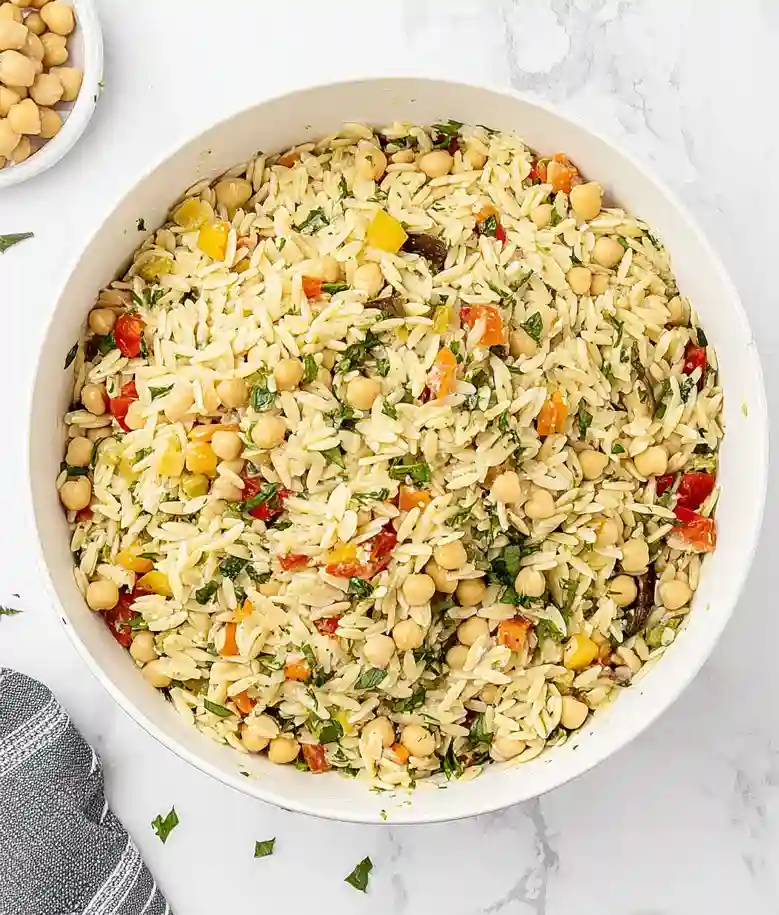 Roasted Vegetable Orzo Pasta Salad