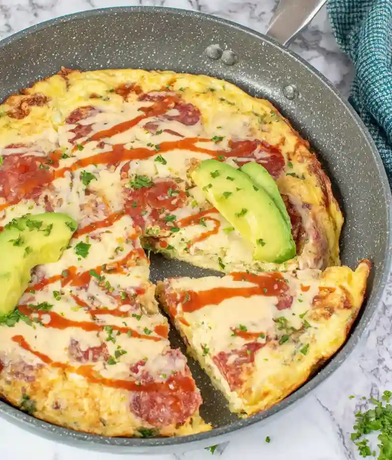 Salami and Egg Frittata Recipe
