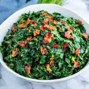 Smoky Mustard Greens with Bacon