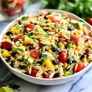 Southwest Orzo Pasta Salad Recipe