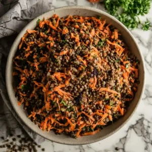 Spiced Carrot Lentil Salad Recipe