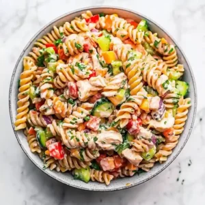 Spicy Buffalo Chicken Pasta Salad