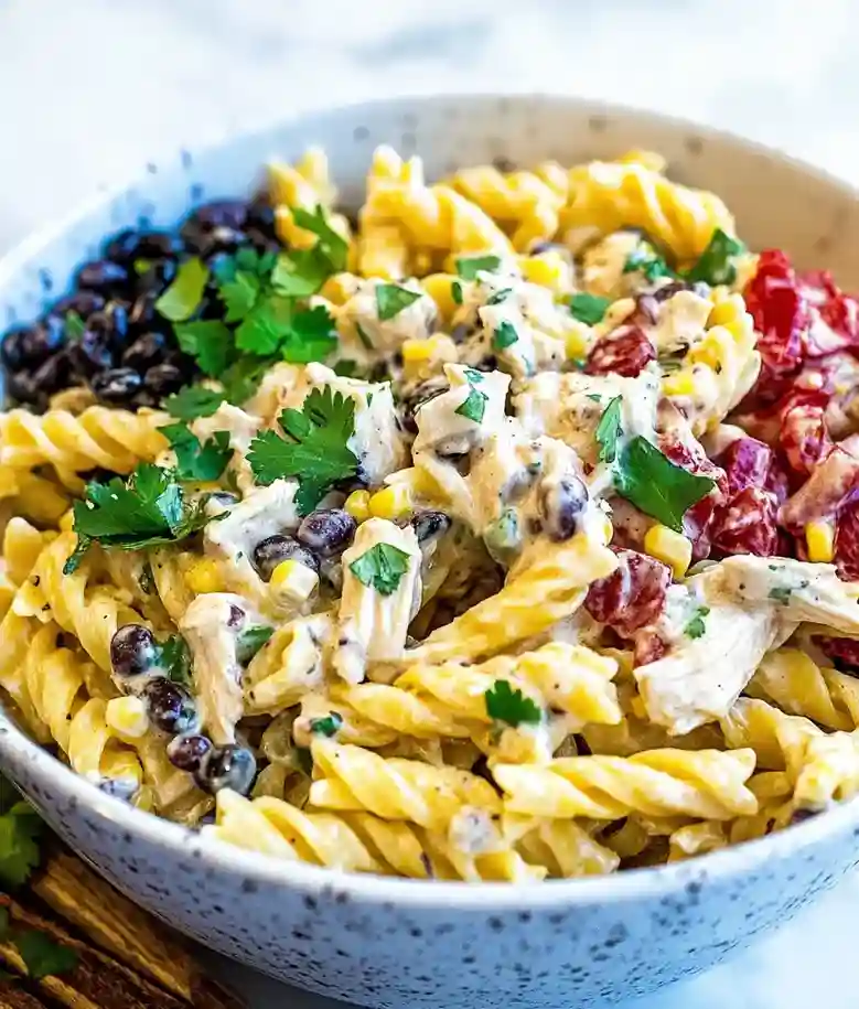 Spicy Chipotle Chicken Pasta Salad
