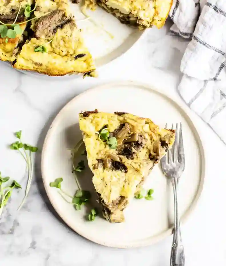 Steak Caramelized Onion Frittata