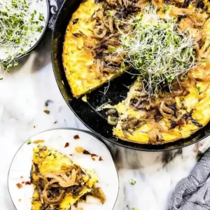 Steak Caramelized Onion Frittata