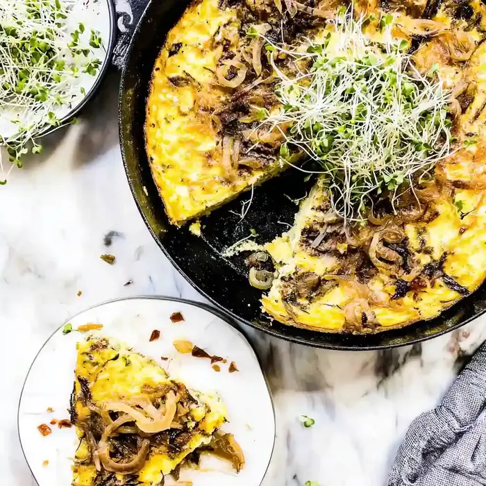 Steak Caramelized Onion Frittata
