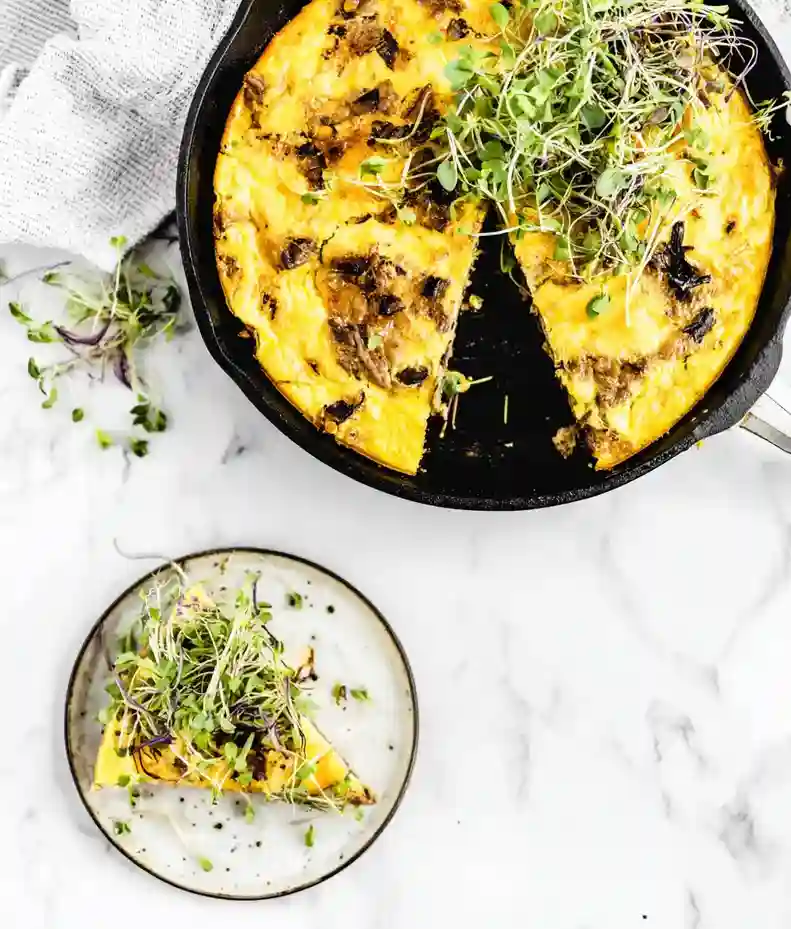 Steak Caramelized Onion Frittata