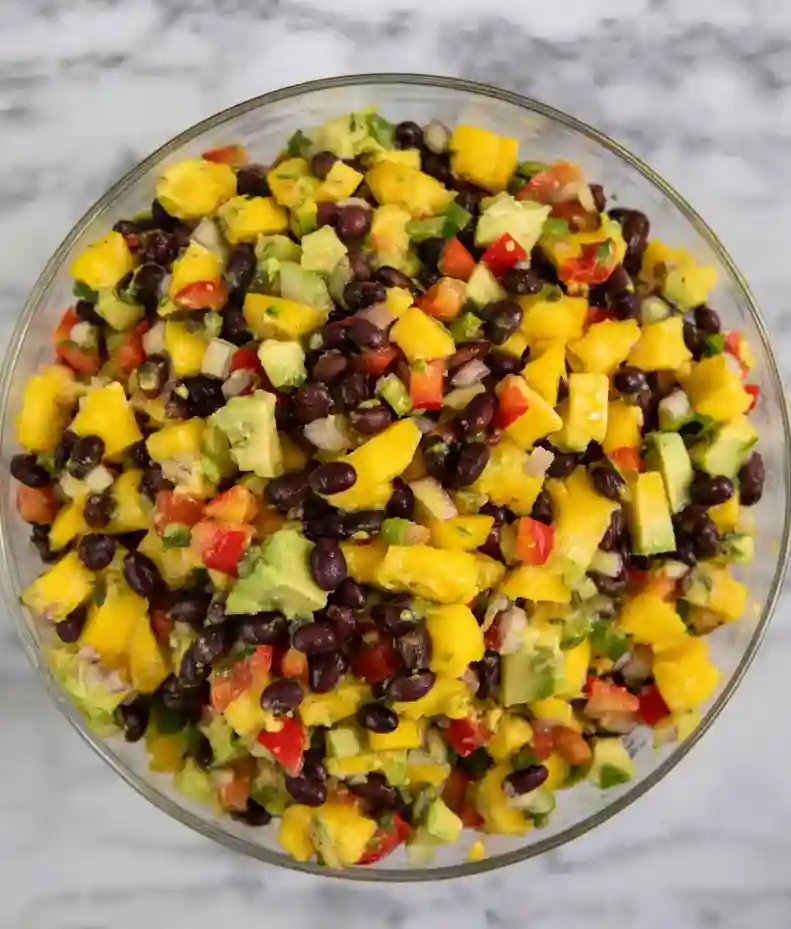 Summer Black Bean Mango Avocado Salad