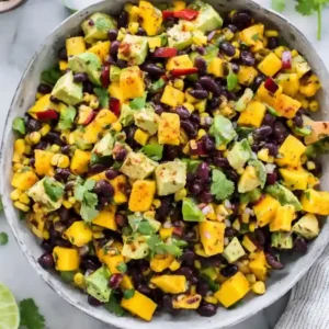 Summer Black Bean Mango Avocado Salad
