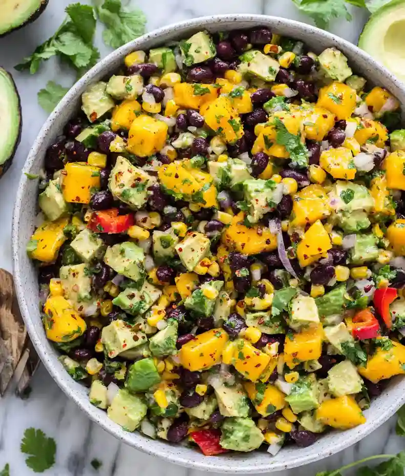 Summer Black Bean Mango Avocado Salad