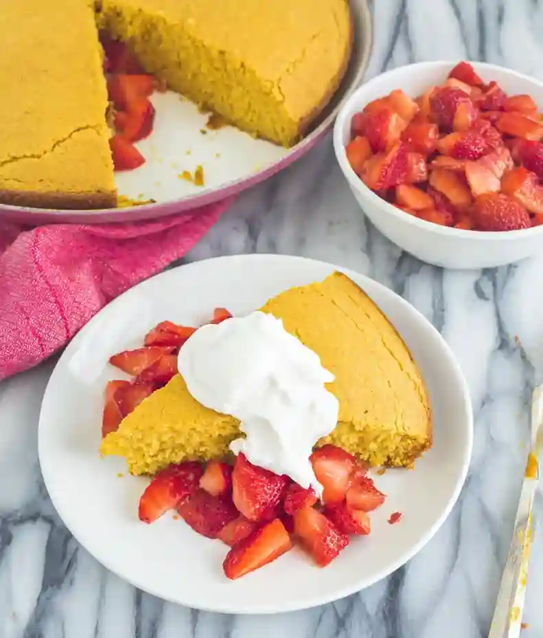 Sweet Vanilla Cornbread Cake Recipe