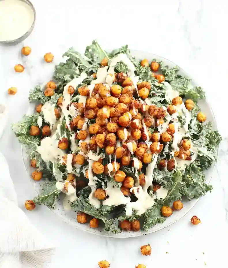 Tandoori Chickpea Kale Salad Recipe
