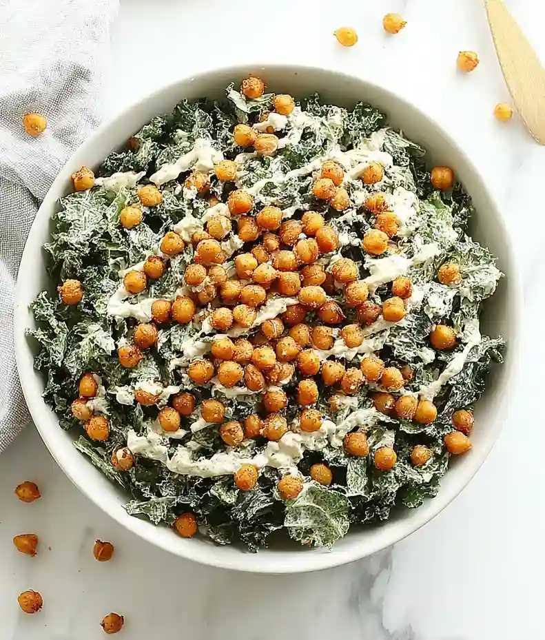 Tandoori Chickpea Kale Salad Recipe