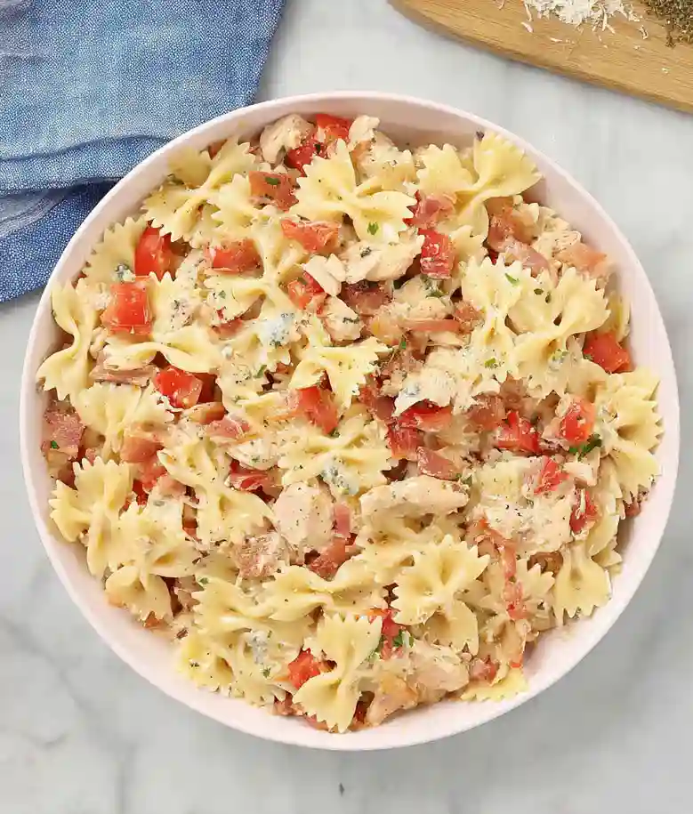 Tangy Balsamic Chicken Pasta Salad