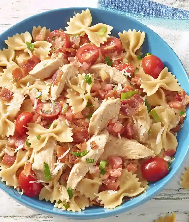 Tangy Balsamic Chicken Pasta Salad