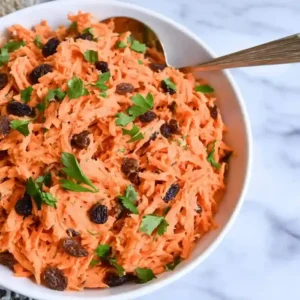 Vegan Carrot Salad With Tahini Dressing
