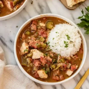 Virginia Chicken Gumbo with Ham