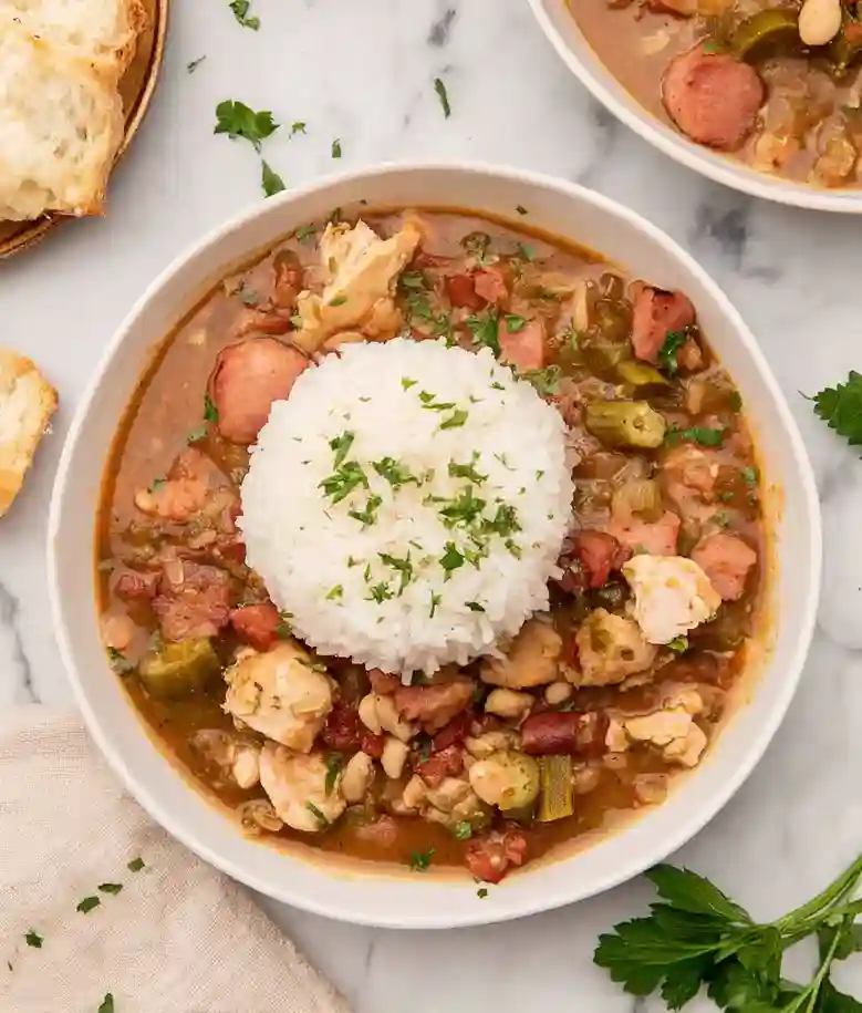 Virginia Chicken Gumbo with Ham