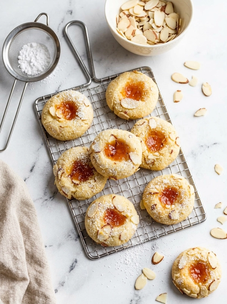 Apricot Cream Cheese Thumbprint Cookies - 2