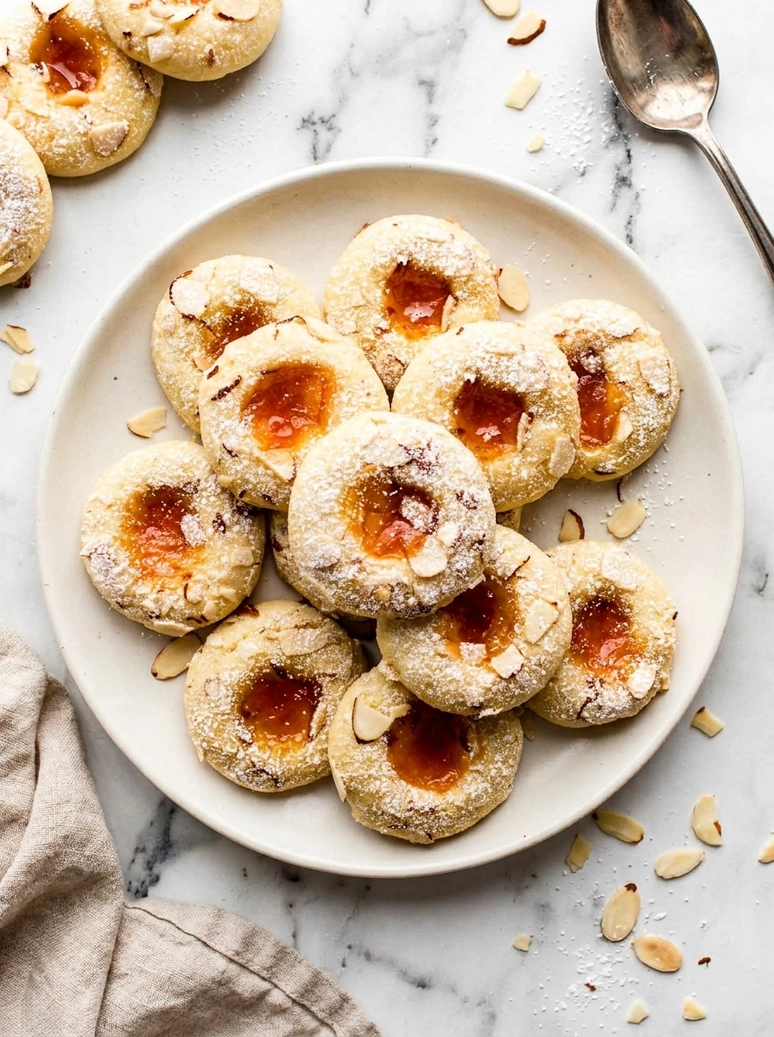 Apricot Cream Cheese Thumbprint Cookies - 1