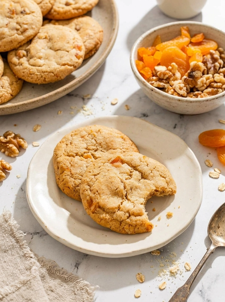 Chewy Apricot Walnut Cookies - 2