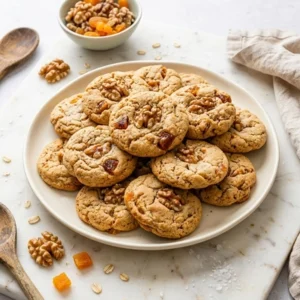 Chewy Apricot Walnut Cookies