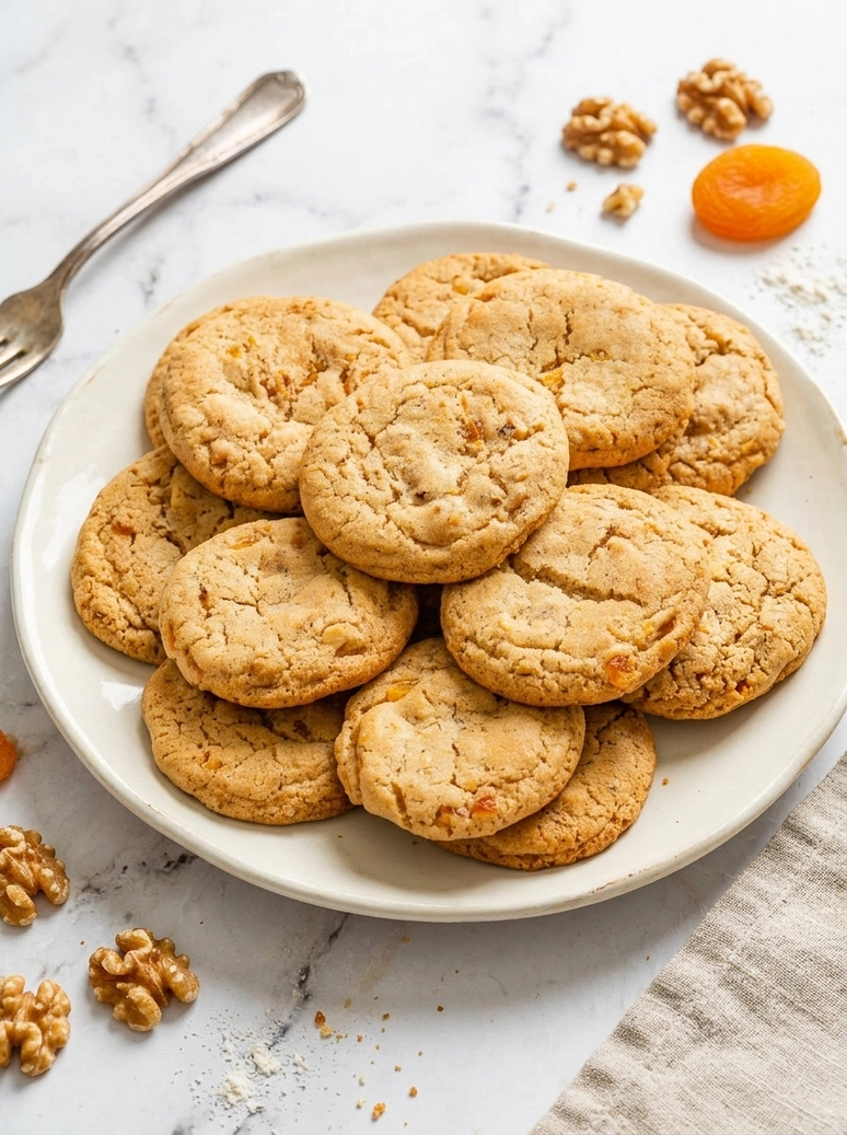 Chewy Apricot Walnut Cookies - 1