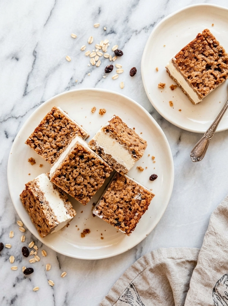 Chewy Oatmeal Ice Cream Sandwiches - 2