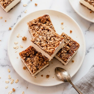 Chewy Oatmeal Ice Cream Sandwiches