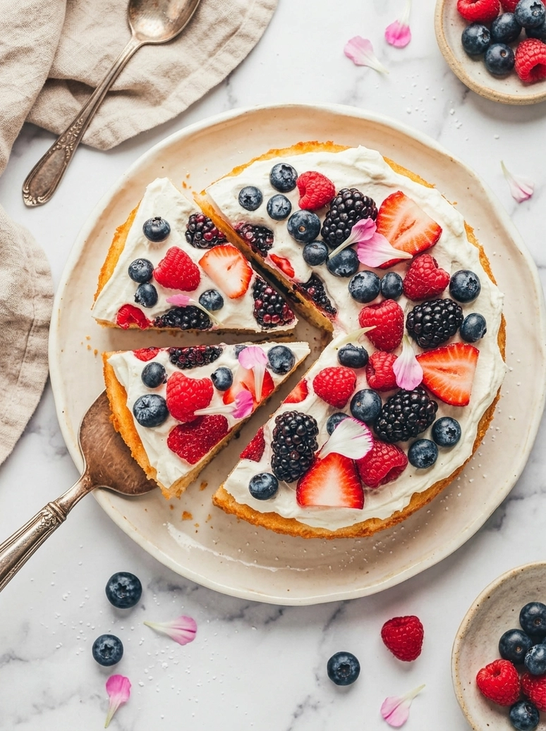 Classic Berries and Cream Cake - 2