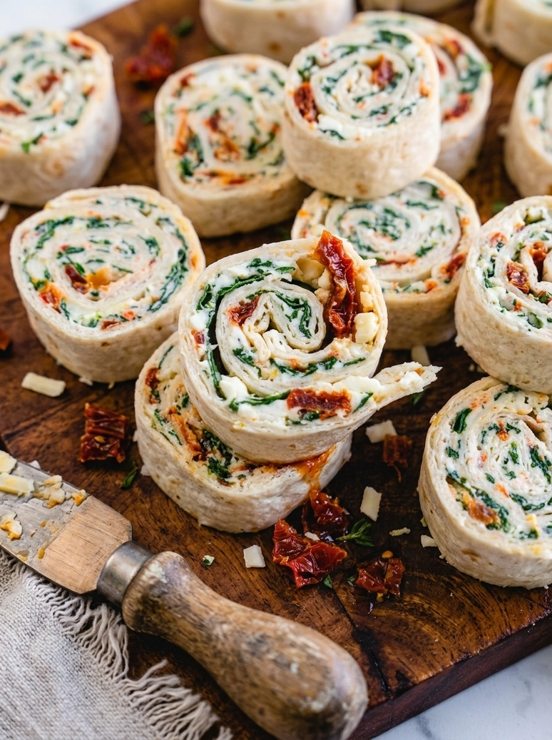 Colorful Easy Pinwheels Appetizer - 1