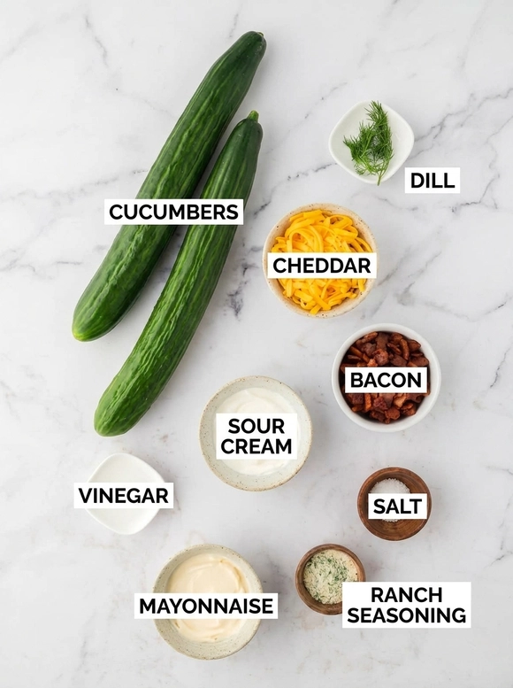 Creamy Crack Cucumber Salad - 1