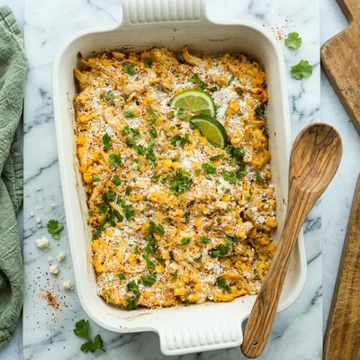 Creamy Mexican Street Corn Casserole