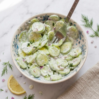 Creamy Polish Cucumber Salad