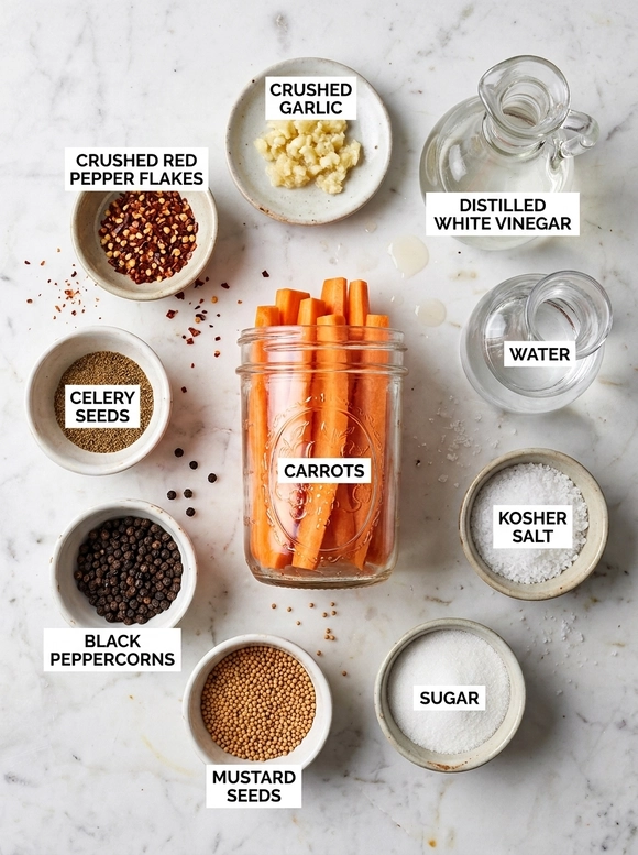 Crispy Easy Refrigerator Pickled Carrots - 1