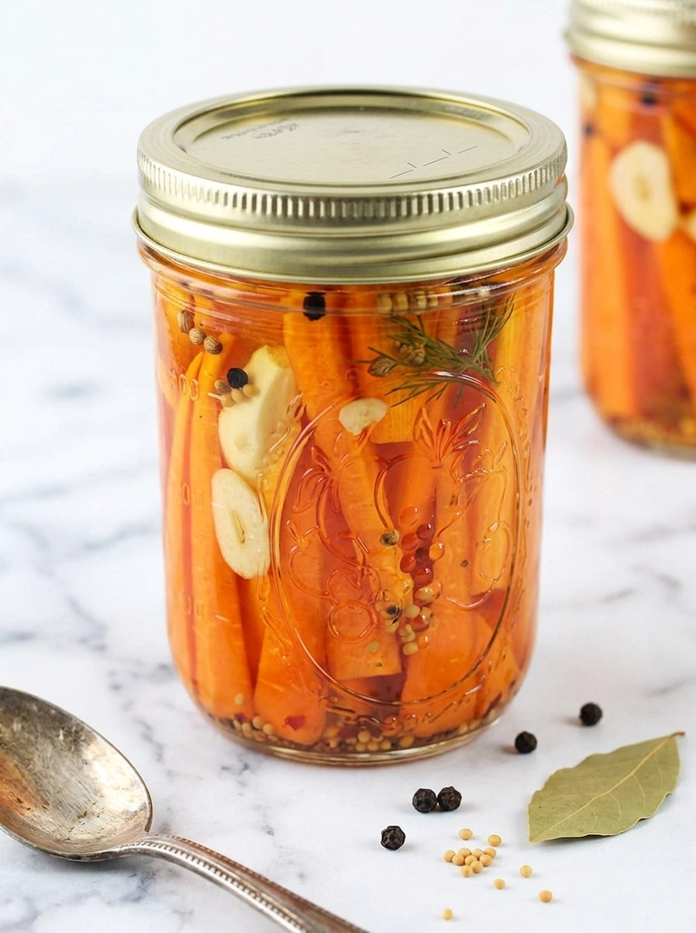 Crispy Easy Refrigerator Pickled Carrots - 1