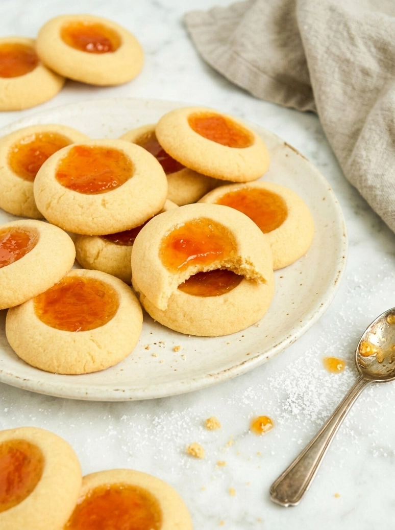 Delicious Apricot Thumbprint Cookies - 1