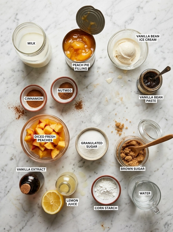 Delicious Homemade Peach Milkshakes - 1