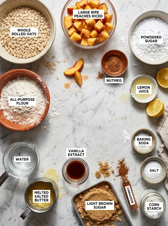 Delicious Peach Cobbler Bars - 1