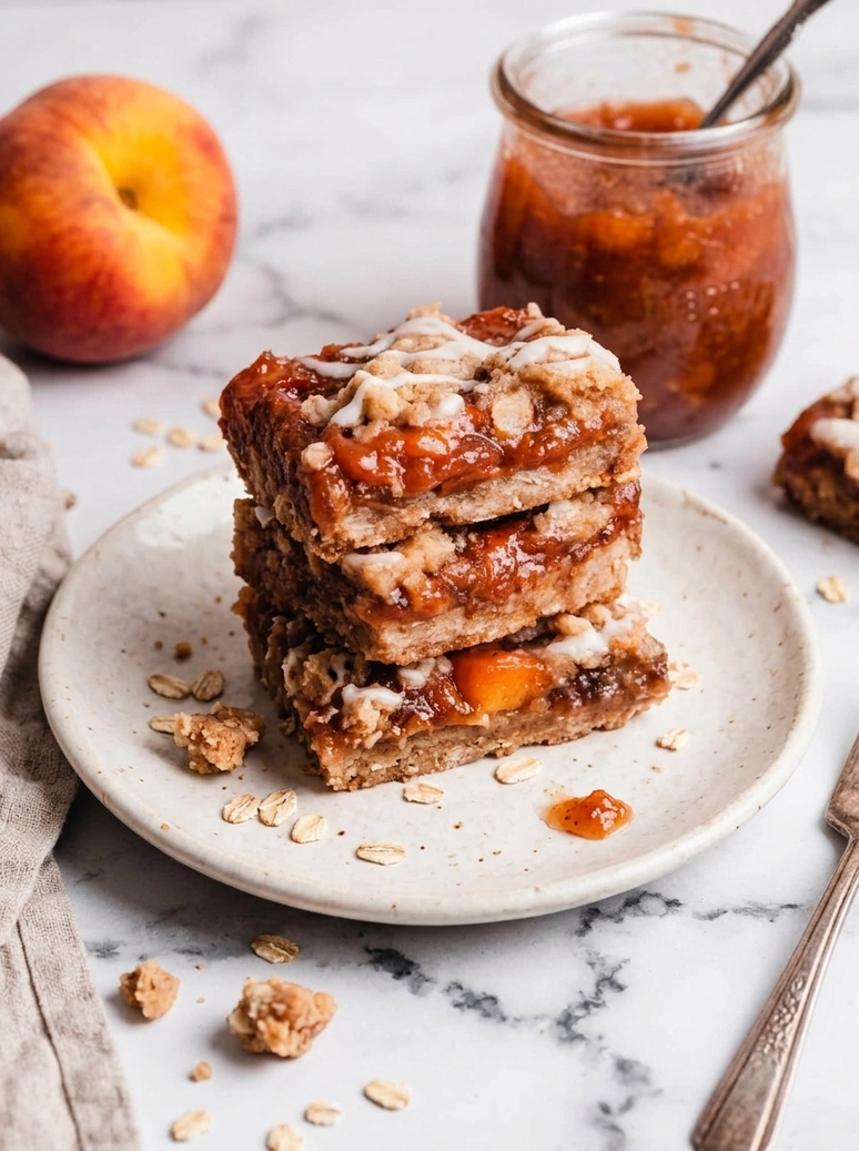 Delicious Peach Cobbler Bars - 1