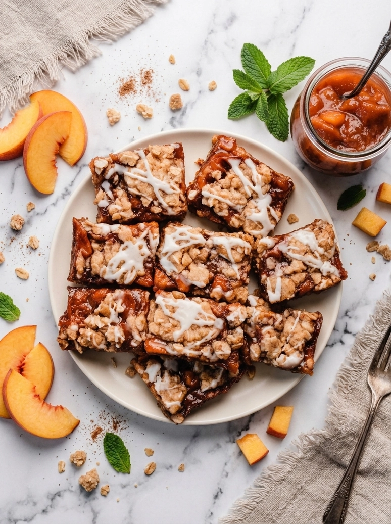 Delicious Peach Cobbler Bars - 2