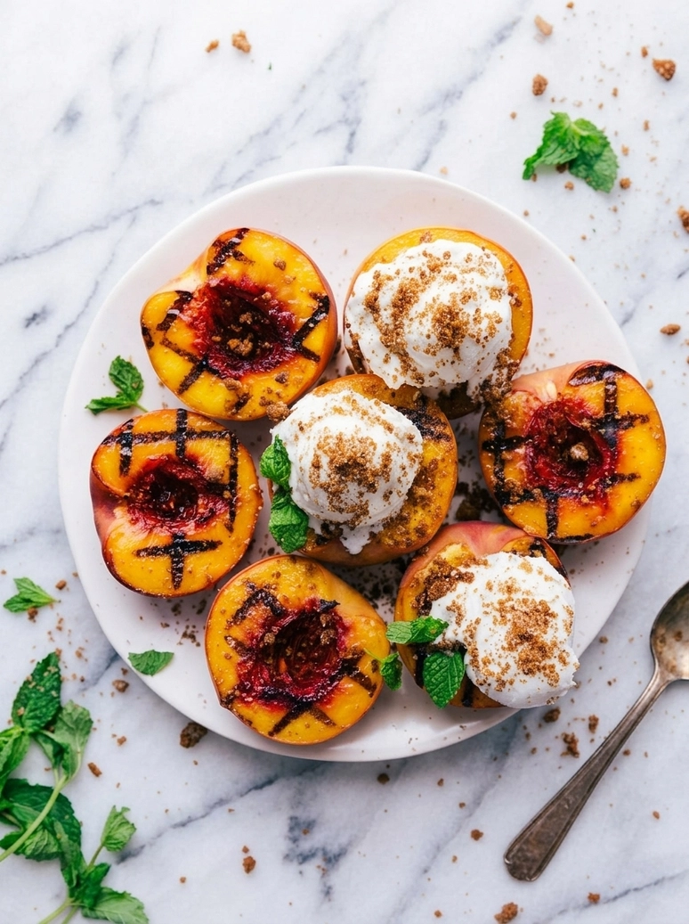Easy Grilled Peaches Dessert - 1