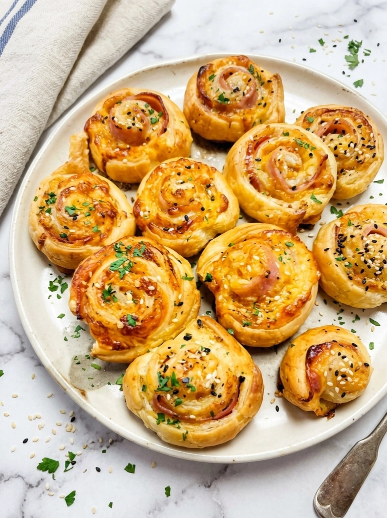 Easy Ham and Cheese Pinwheels - 2