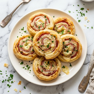 Easy Ham and Cheese Pinwheels