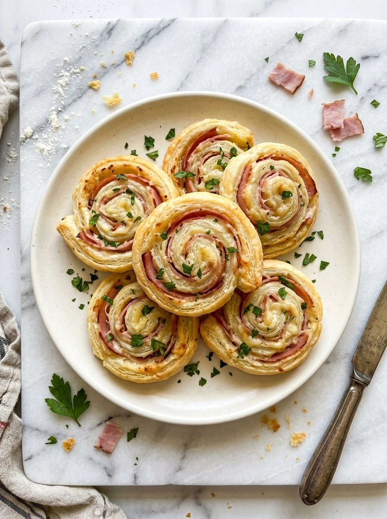 Easy Ham and Cheese Pinwheels - 1